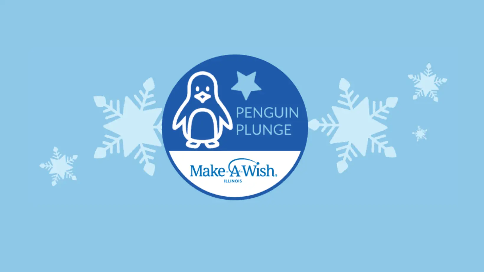 Logo for the penguin plunge for Make-A-Wish