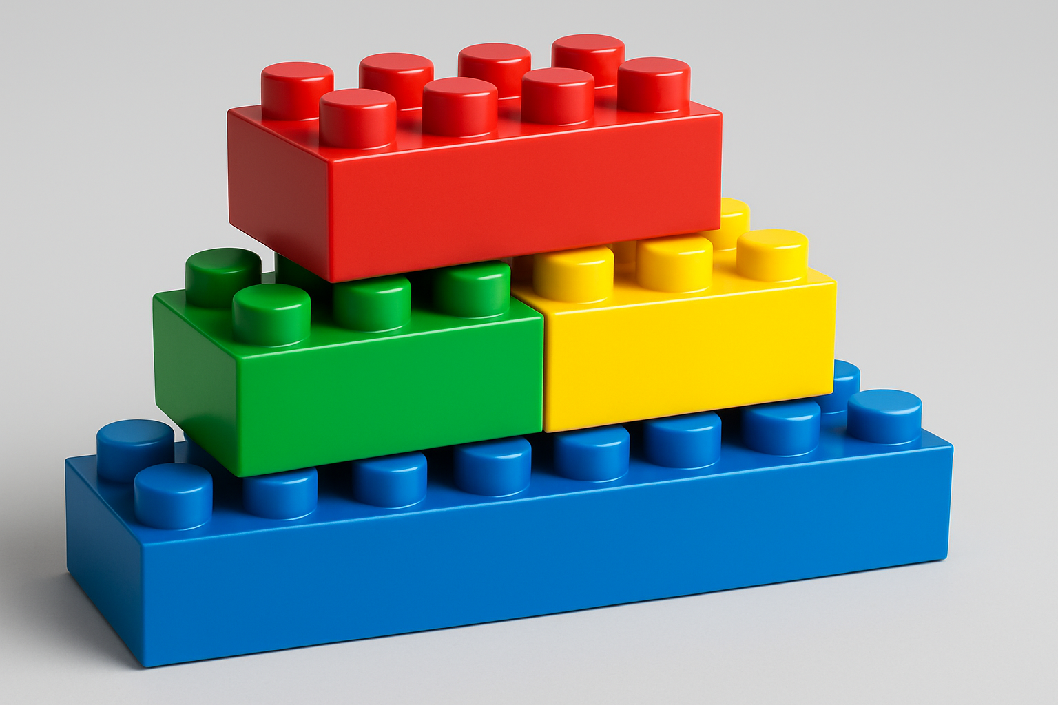 stack of legos. AI Generated.